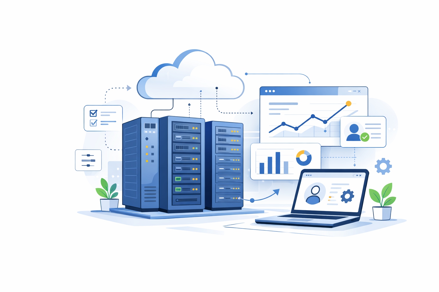 SaaS success story illustration